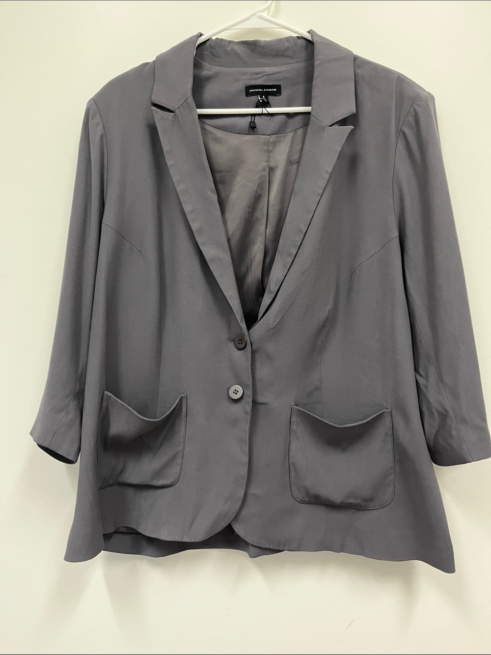 NWOT Universal Standard Gray Relaxed Blazer Jacket size S